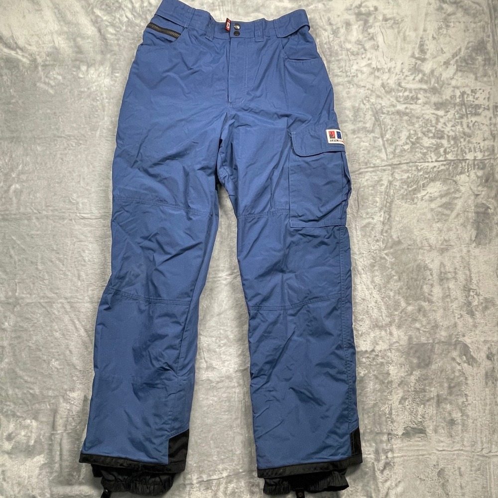 Arson Snowboard Pants Men Small Blue All Weather Winter Ski Snowboard Cargo‎